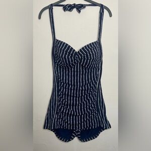 Seafolly one piece, boyleg, halter neck - size US- 12